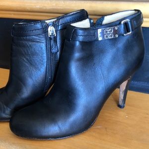 Coach leather Bianca booties size 7